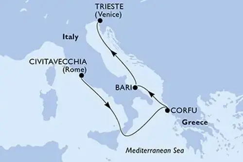Cruise itinerary