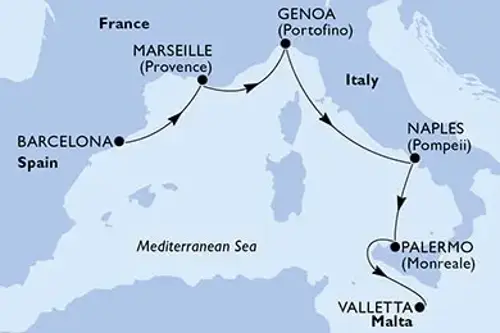 Cruise itinerary