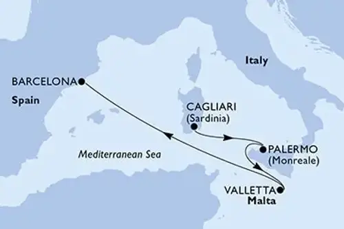 Cruise itinerary