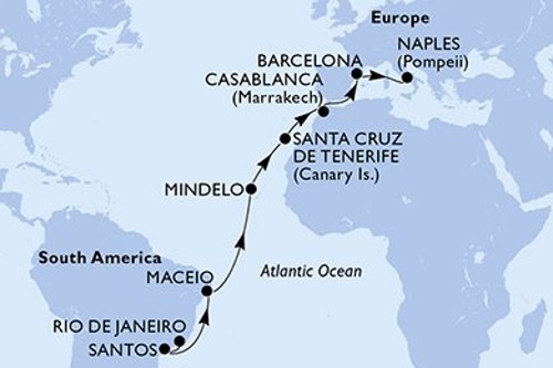 Cruise itinerary