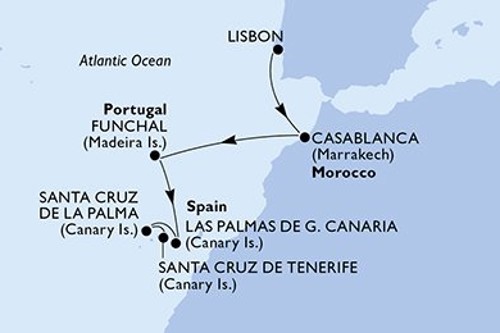 Cruise itinerary