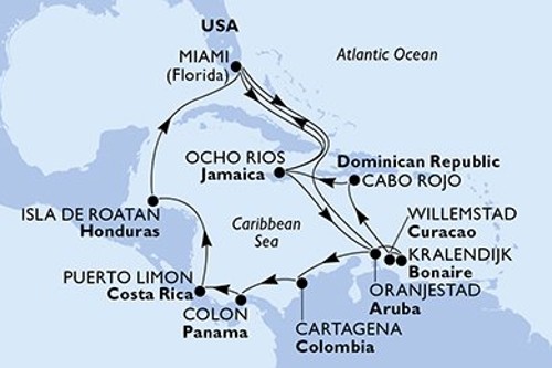 Cruise itinerary