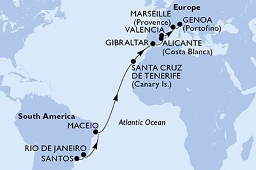 Cruise itinerary