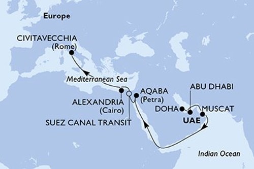 Cruise itinerary