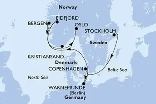 Cruise itinerary