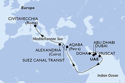 Cruise itinerary