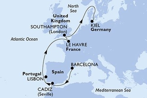 Cruise itinerary