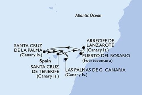 Cruise itinerary