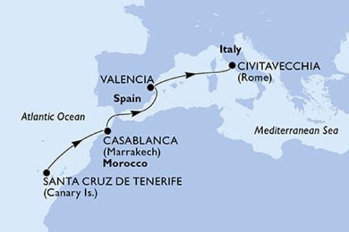 Cruise itinerary