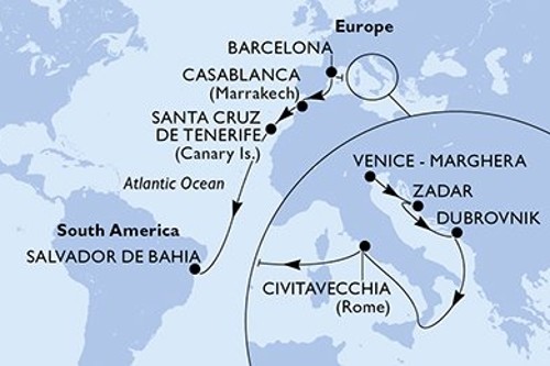 Cruise itinerary