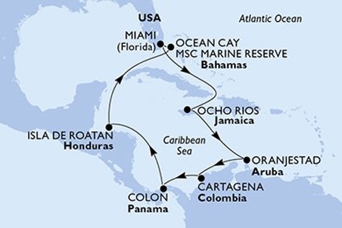 Cruise itinerary