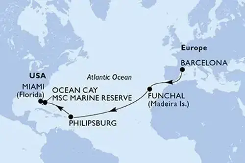 Cruise itinerary
