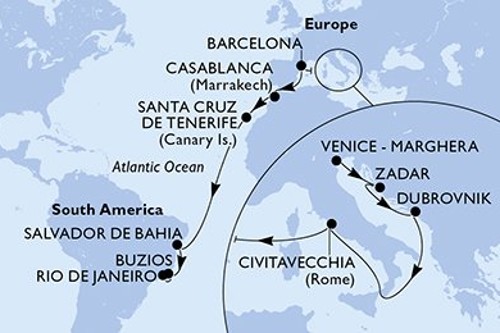 Cruise itinerary