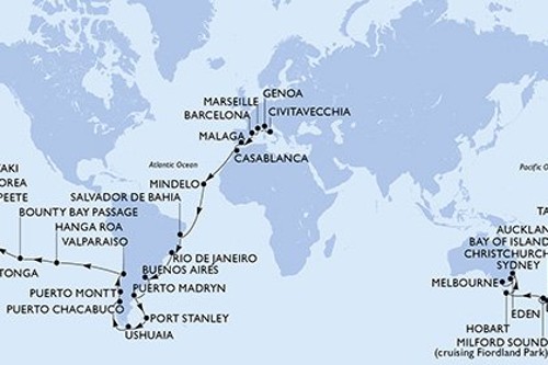 Cruise itinerary