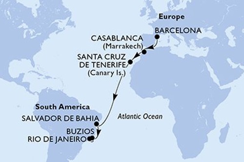 Cruise itinerary