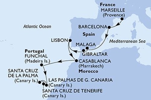 Cruise itinerary