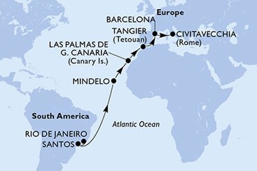 Cruise itinerary